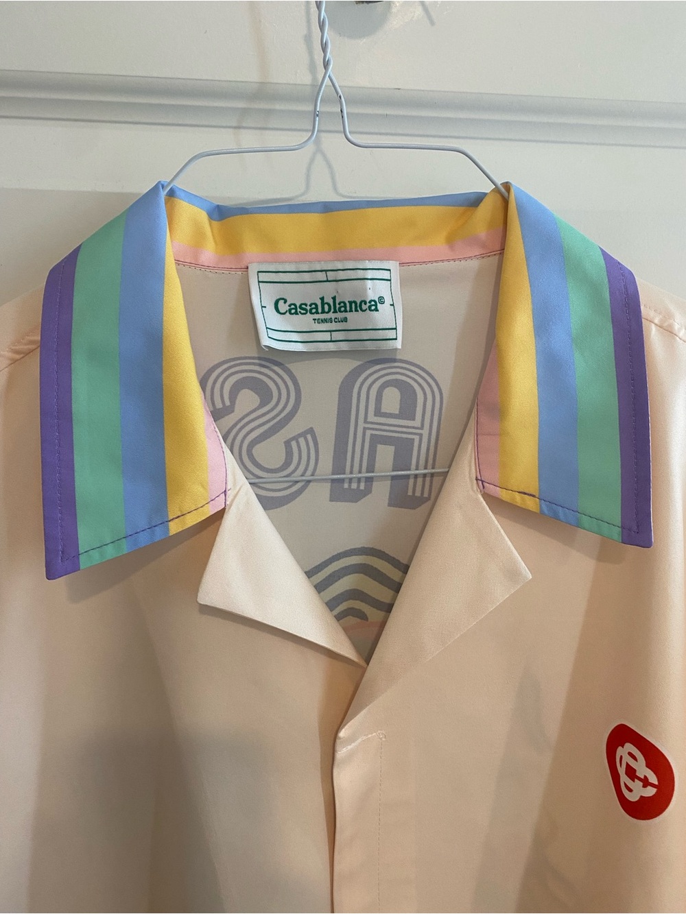 Casablanca Multicolor Silk Button Down Shirt - Picture 5 of 5